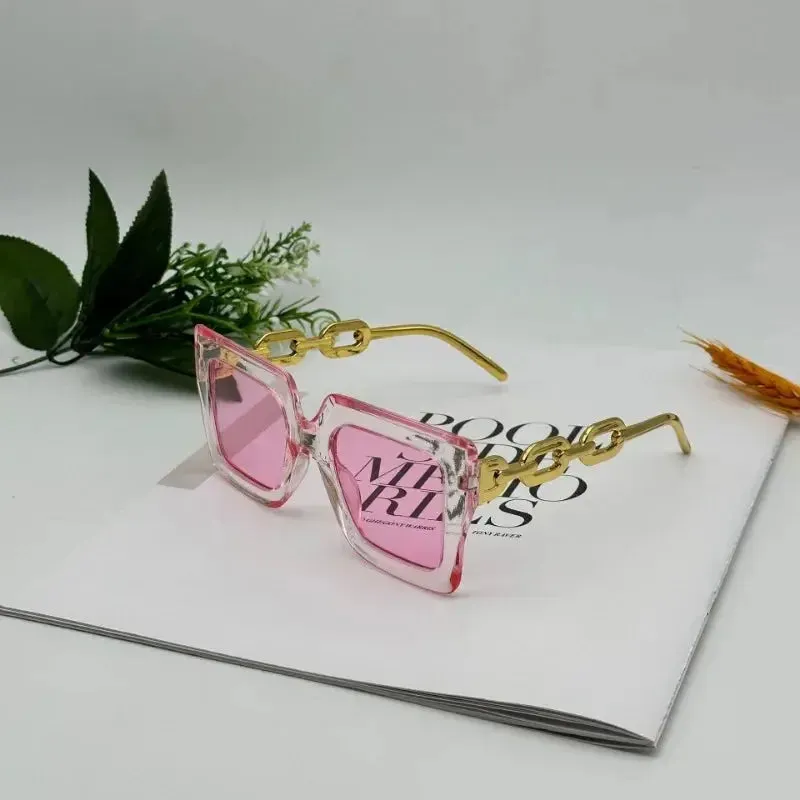 Fashion Large Frame Square Sunglasses New Women's Trendy Sunshade Sun Glasses Men Sports Windproof Eyewear UV400 Oculos De Sol
