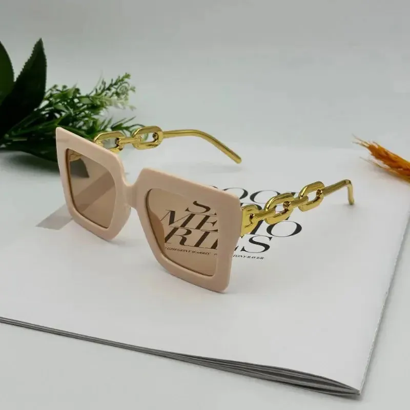 Fashion Large Frame Square Sunglasses New Women's Trendy Sunshade Sun Glasses Men Sports Windproof Eyewear UV400 Oculos De Sol