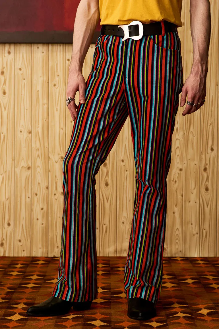 Freddie Glam Striped Flares - SSA495 - 36W 32L