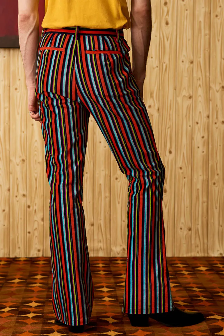 Freddie Glam Striped Flares - SSA495 - 36W 32L