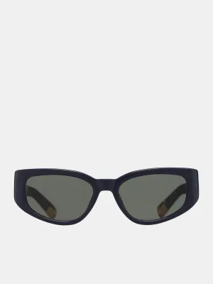 Gala Sunglasses (GALA-NAVY-YELLOW-GOLD-GREY)