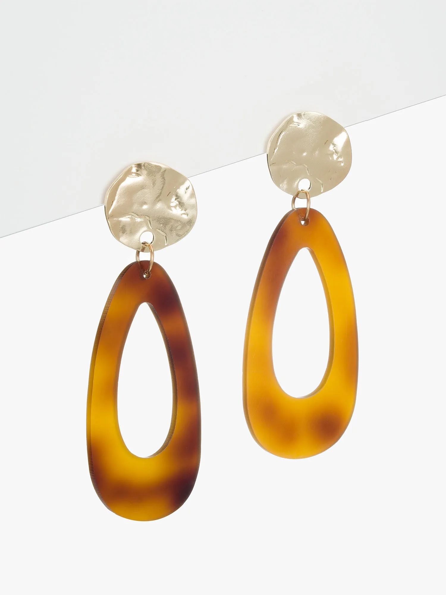 Geometric Drop Statement Earrings