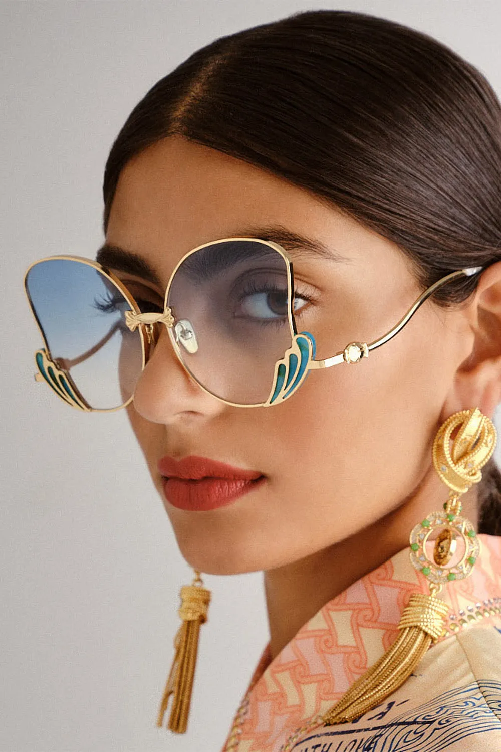 GODDESS ENERGY SUNGLASSES TURQUOISE MARBLE