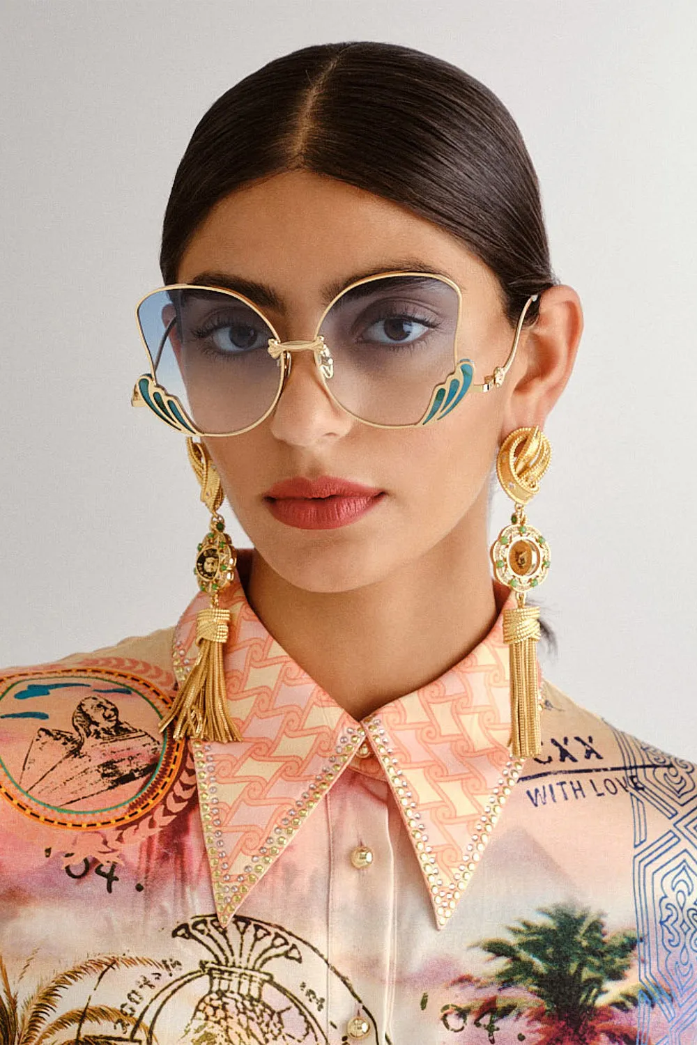 GODDESS ENERGY SUNGLASSES TURQUOISE MARBLE