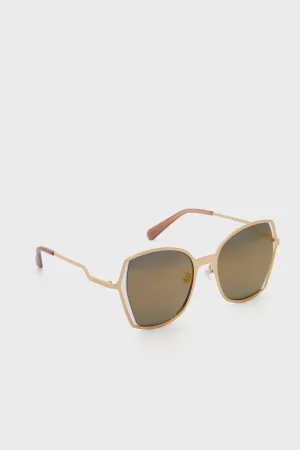 Gold Mirror Donna III Sunglasses