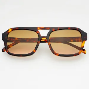 Havana Acetate Aviator Sunglasses - Tortoise/Brown