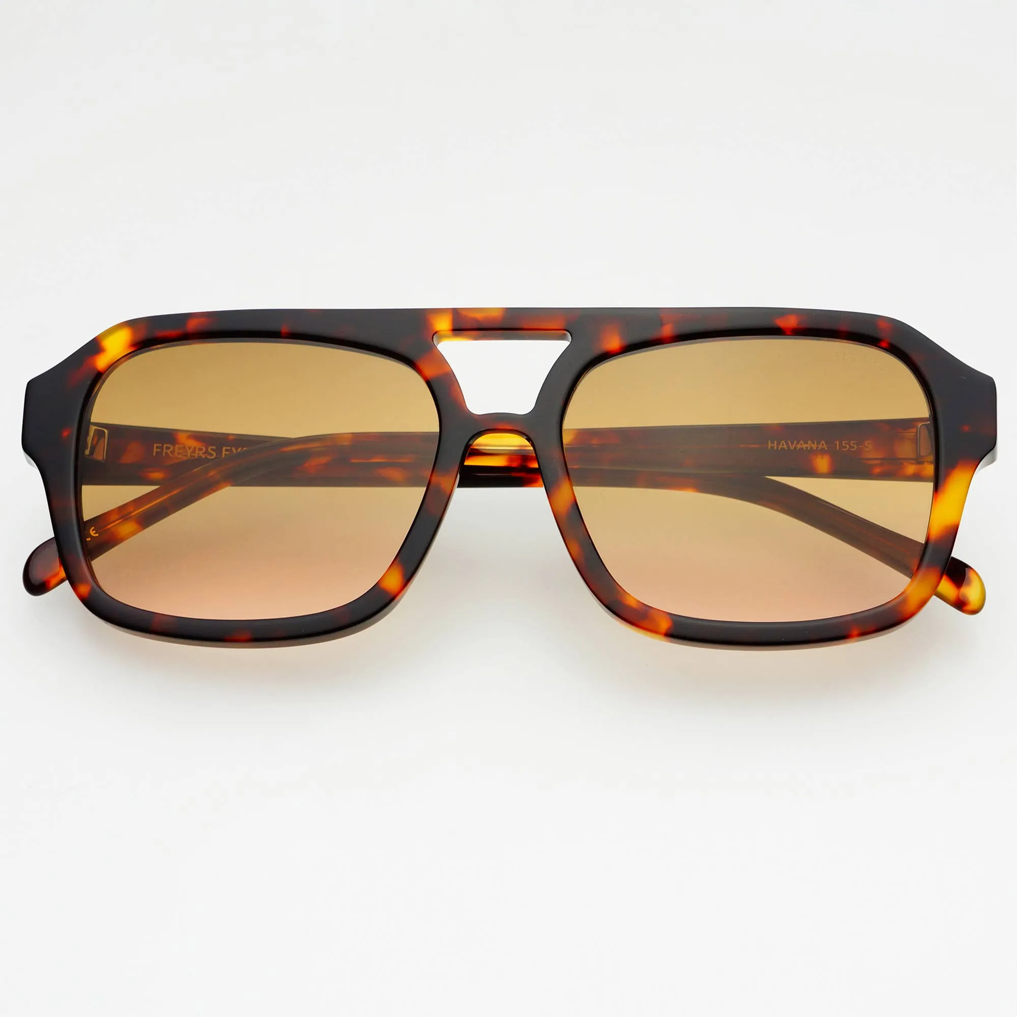 Havana Acetate Aviator Sunglasses - Tortoise/Brown