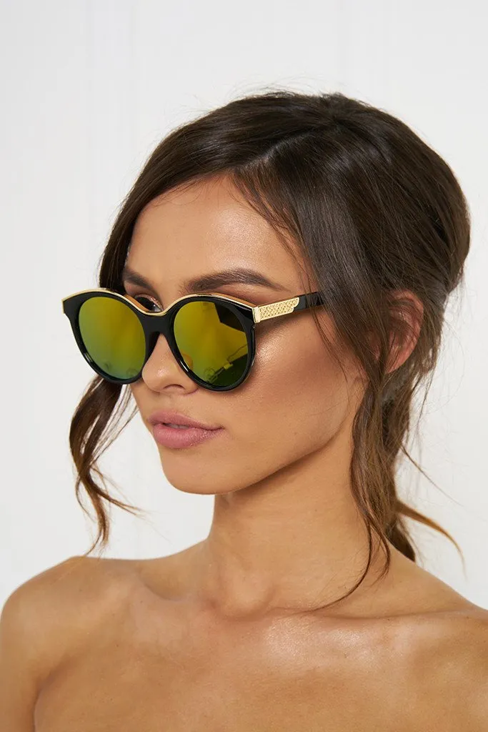 Honey Couture KRIS Reflective Sunglasses