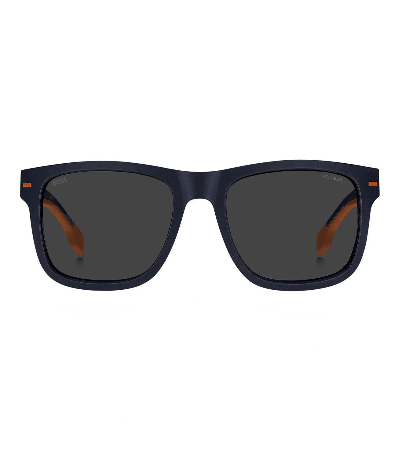 Hugo Boss Men's Grey Polarized Square Sunglasses