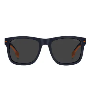 Hugo Boss Men's Grey Polarized Square Sunglasses