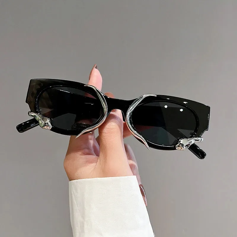 KAMMPT Cat Eye Sunglasses Fashion Snake Wrapped
