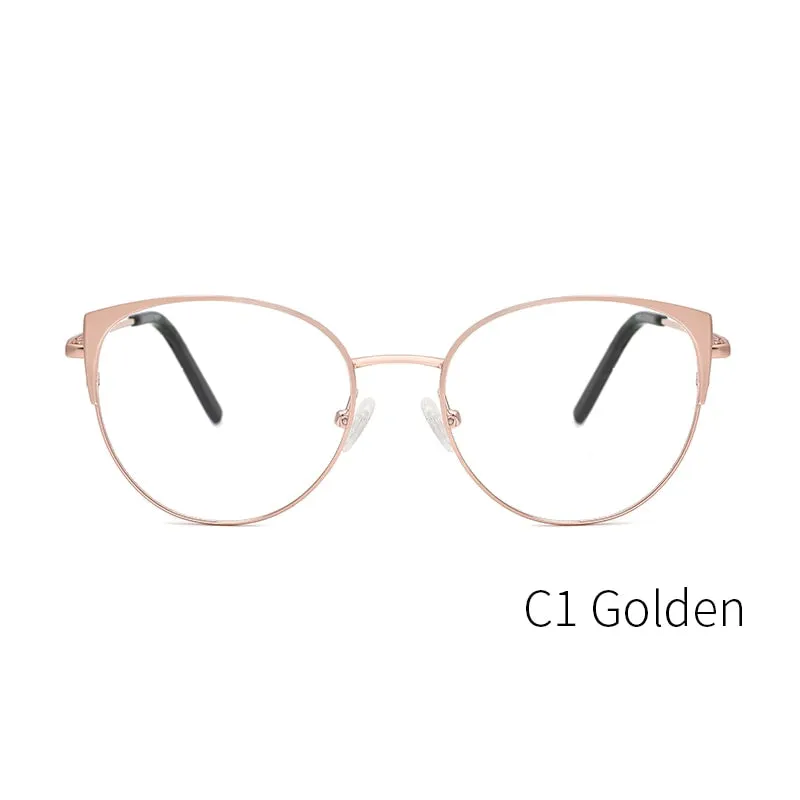Kansept Women's Full Rim Cat Eye Alloy Eyeglasses Yc8031