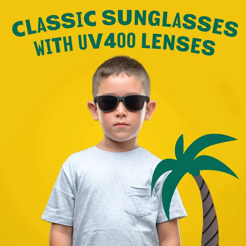 Kicko Black Sunglasses - 3 Pack, Unisex - for Daily Wear, and High Fashion Accessories