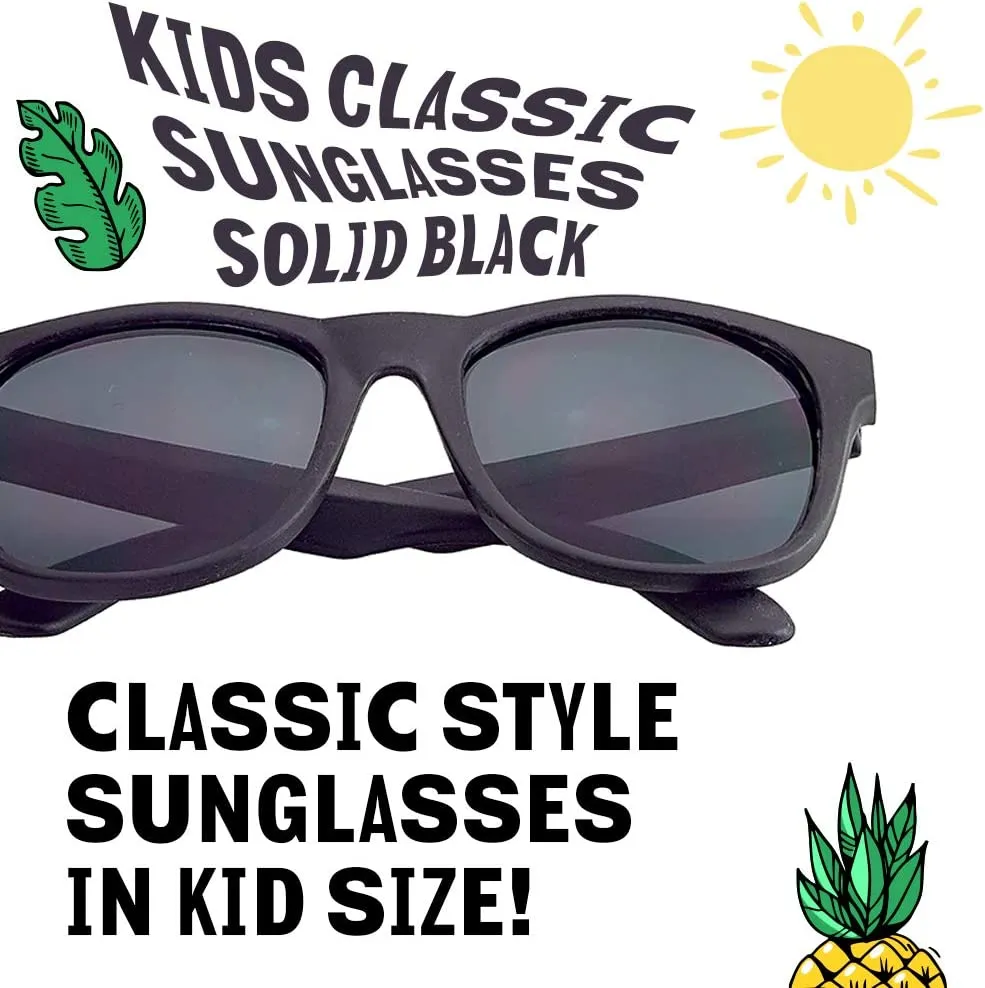 Kicko Black Sunglasses - 3 Pack, Unisex - for Daily Wear, and High Fashion Accessories