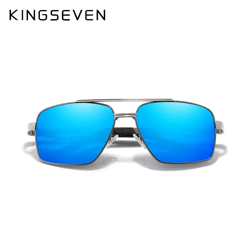 KINGSEVEN Brand Men's Aluminum Sunglasses Polarized Men Mirror Male Sun Glasses Sports Eyewear