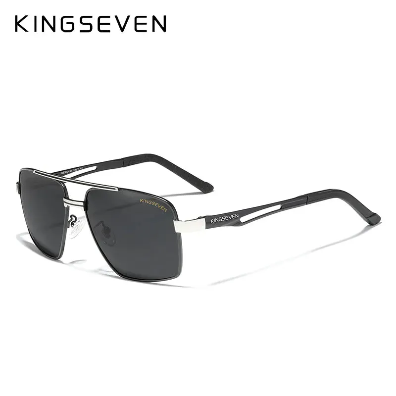 KINGSEVEN Brand Men's Aluminum Sunglasses Polarized Men Mirror Male Sun Glasses Sports Eyewear
