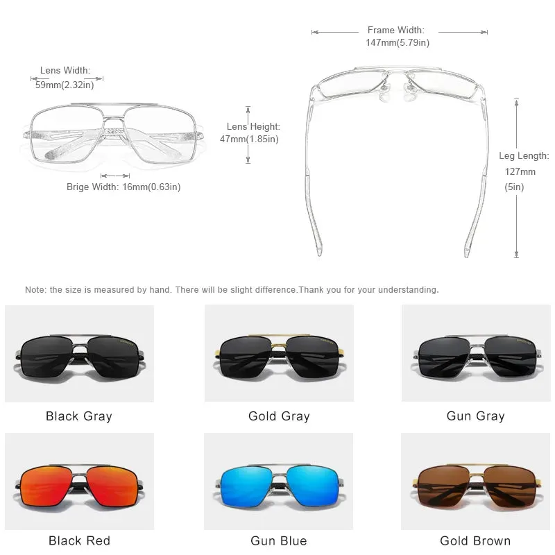 KINGSEVEN Brand Men's Aluminum Sunglasses Polarized Men Mirror Male Sun Glasses Sports Eyewear