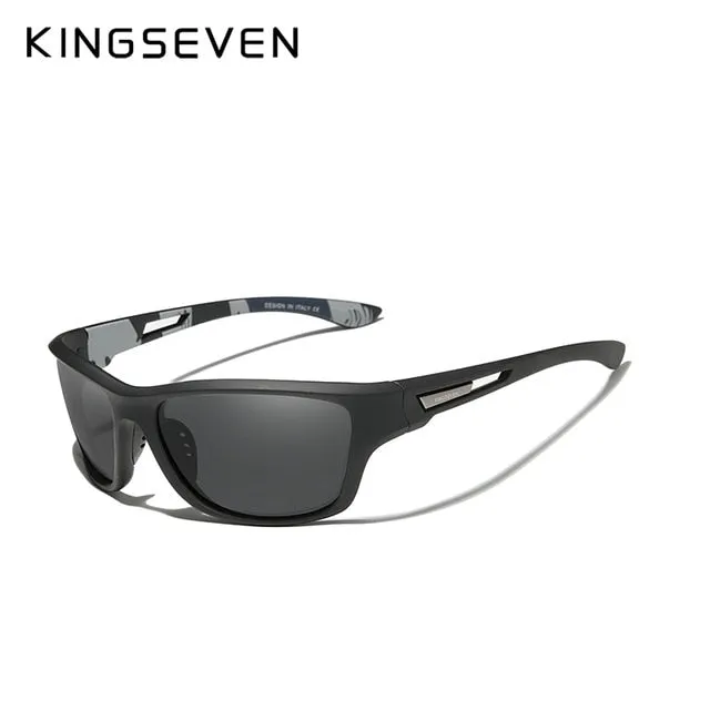 KINGSEVEN Ultralight Frame Polarized Sunglasses Men Fashion New Sports Style Square  UV