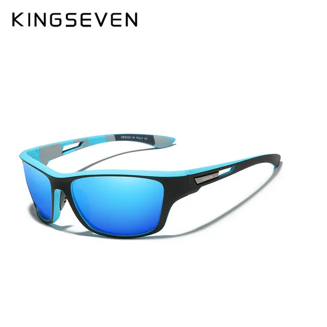 KINGSEVEN Ultralight Frame Polarized Sunglasses Men Fashion New Sports Style Square  UV