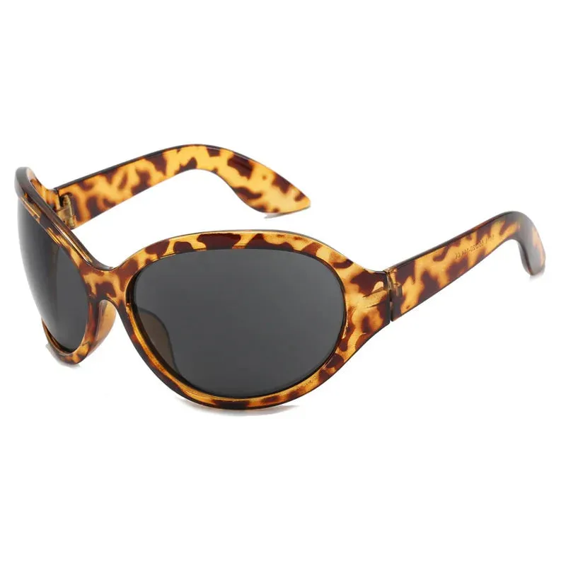 Let Your Colors Burst Oval Sunglasses