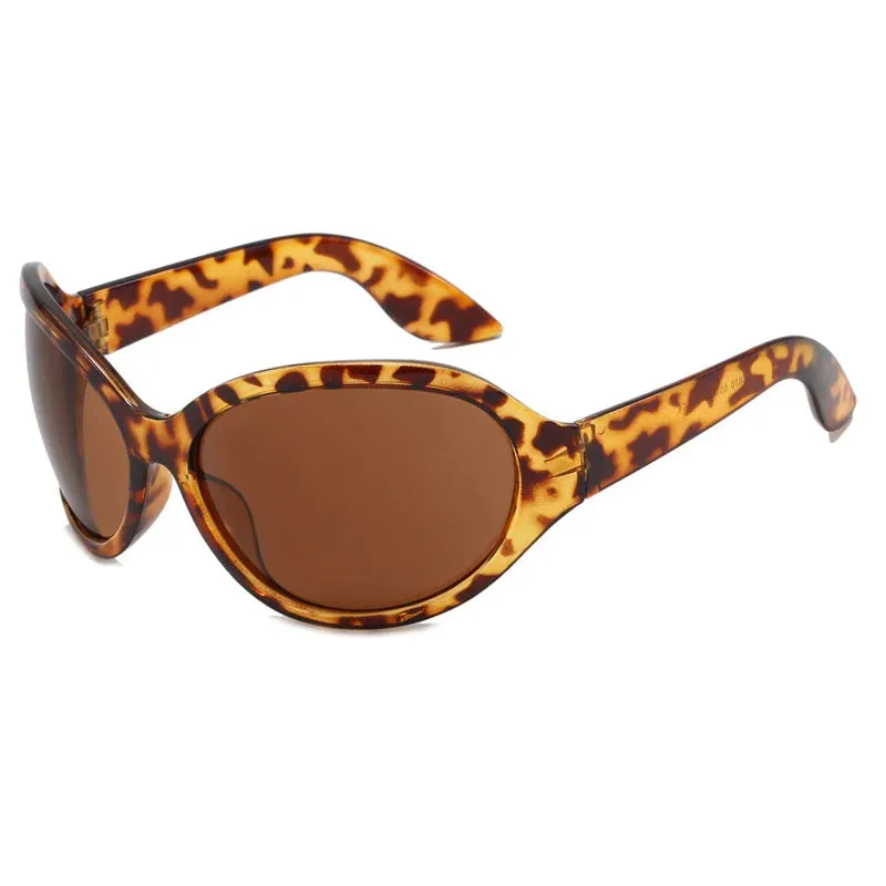 Let Your Colors Burst Oval Sunglasses