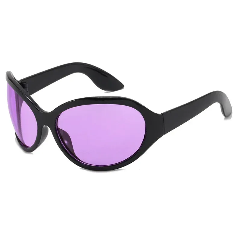 Let Your Colors Burst Oval Sunglasses