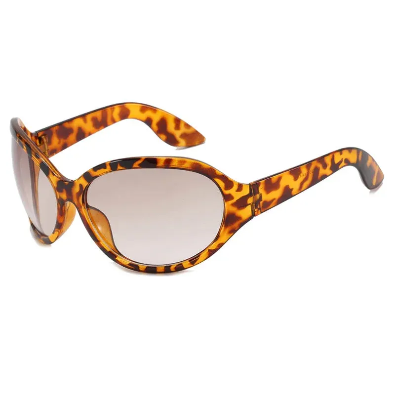 Let Your Colors Burst Oval Sunglasses