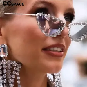 Luxury Diamond Cat Eye Sunglasses Women Vintage Shades
