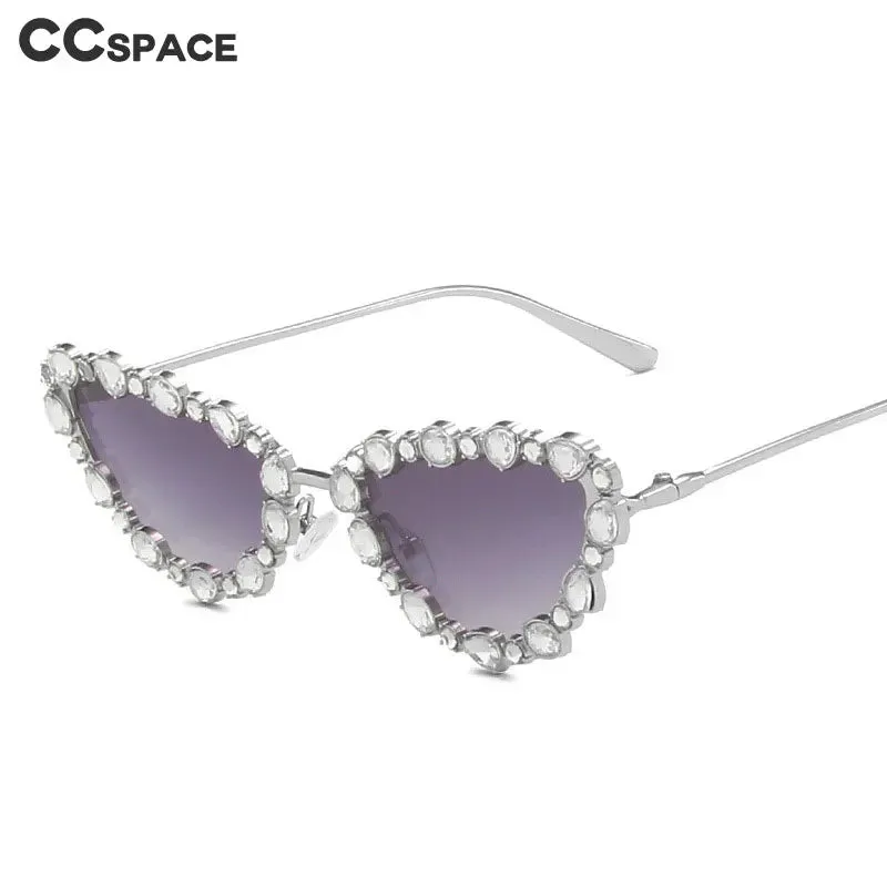 Luxury Diamond Cat Eye Sunglasses Women Vintage Shades