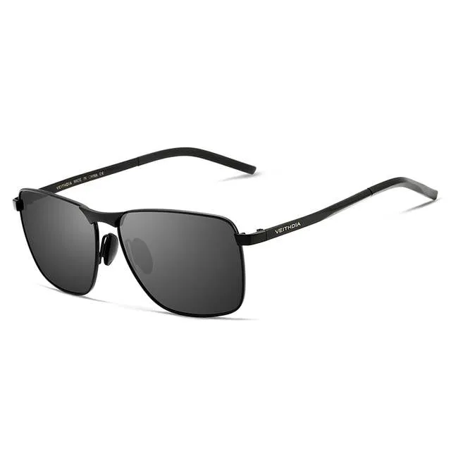 Men's Vintage Square Polarized Sunglasses