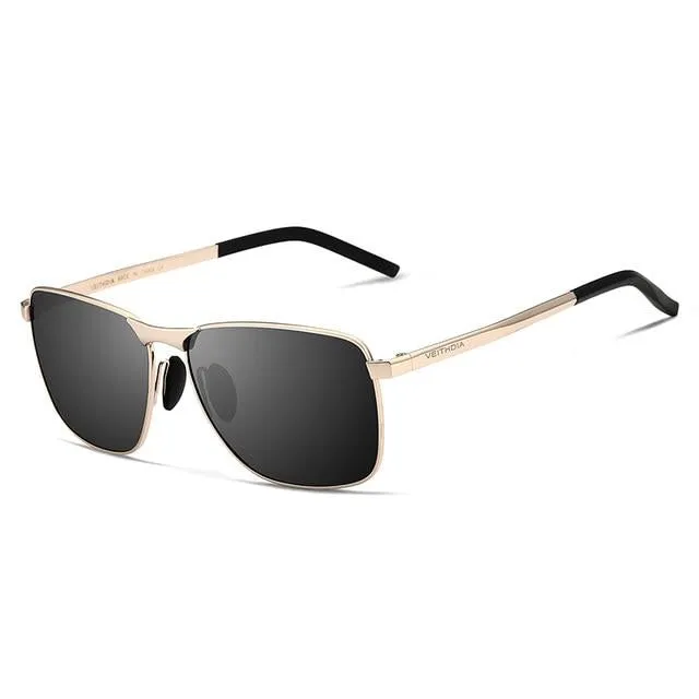 Men's Vintage Square Polarized Sunglasses