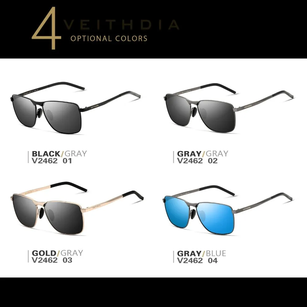 Men's Vintage Square Polarized Sunglasses