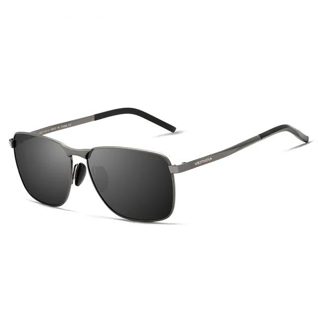 Men's Vintage Square Polarized Sunglasses