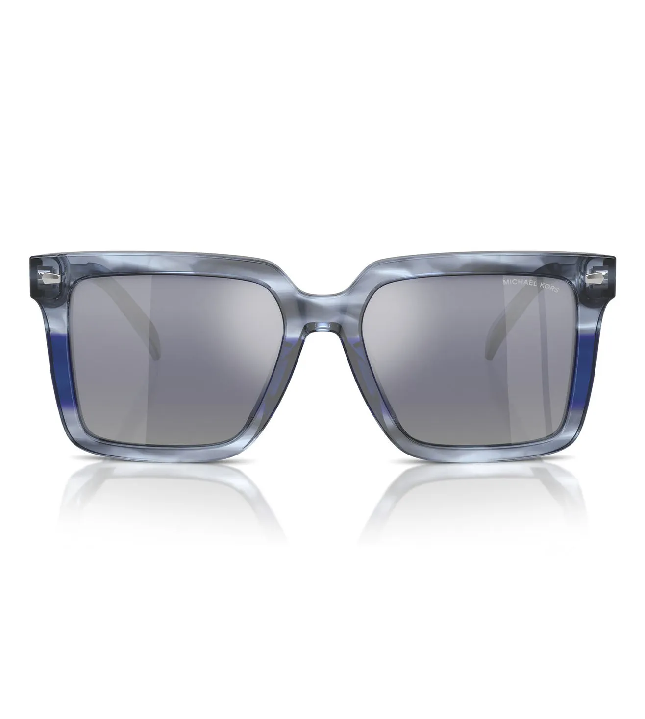 Micheal Kors Men's Blue Gradient Square Sunglasses