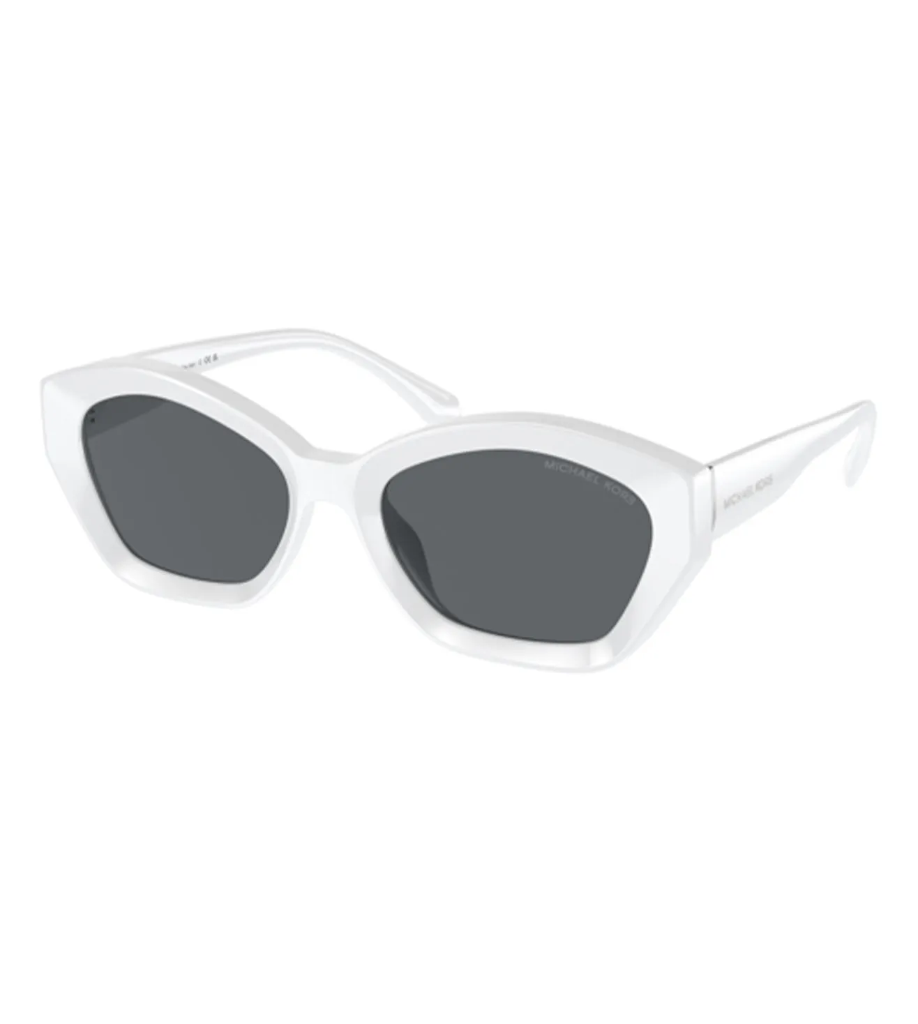 Micheal Kors Women's Light Grey Geometric Sunglasses