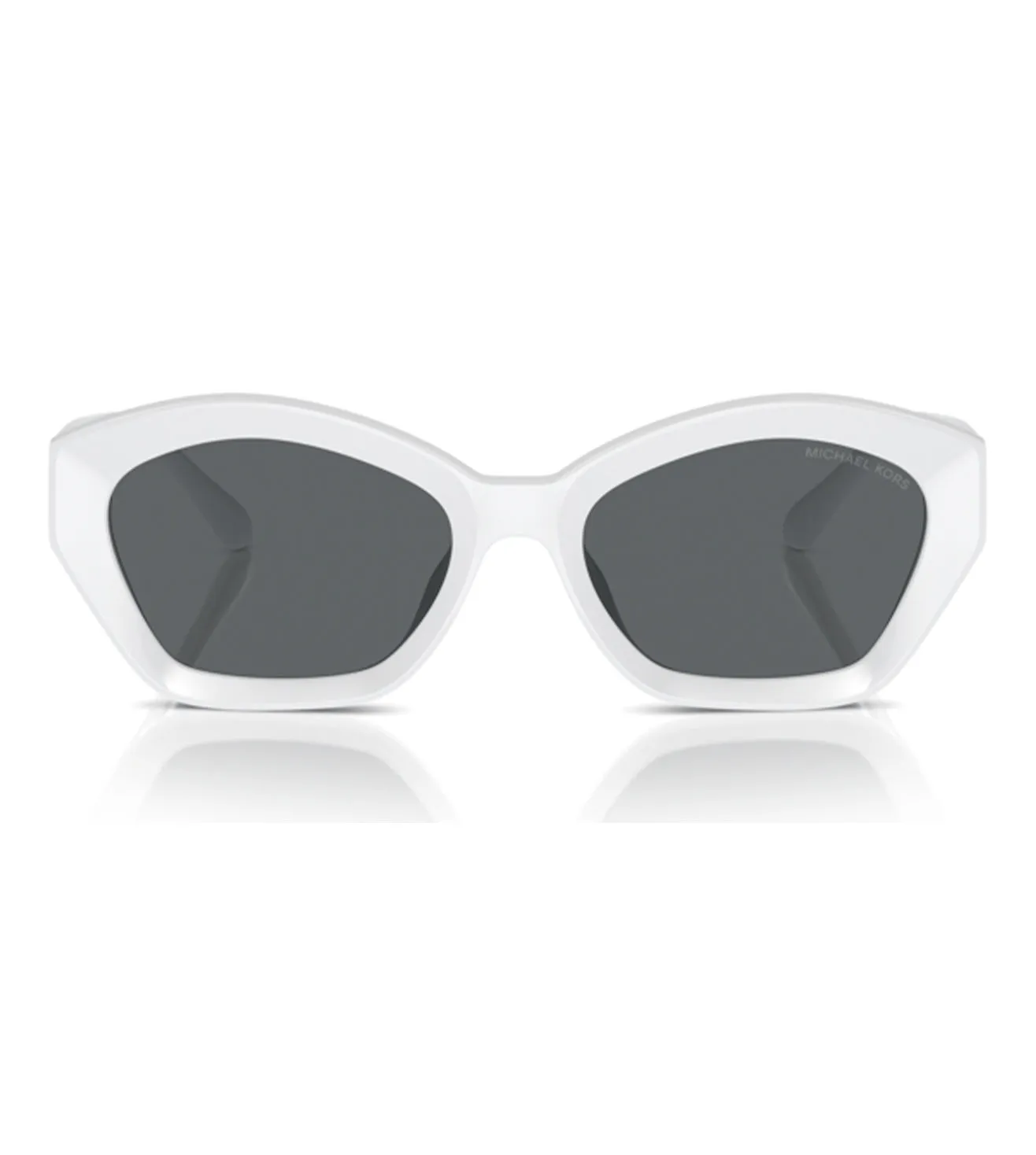 Micheal Kors Women's Light Grey Geometric Sunglasses