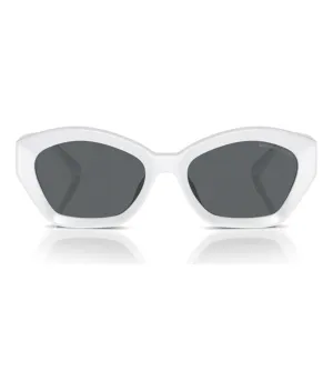 Micheal Kors Women's Light Grey Geometric Sunglasses