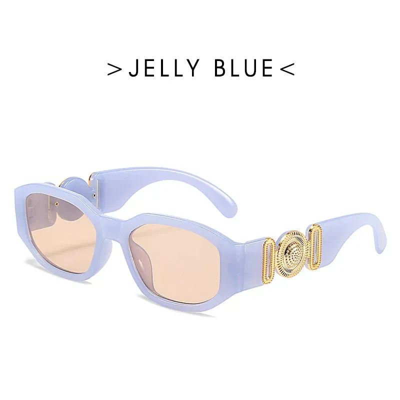 New Fashion Vintage Glasses Small Rectangle Sunglasses UV400