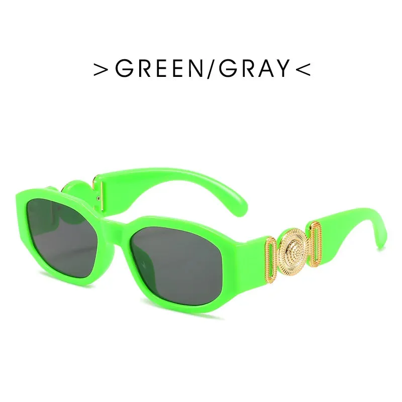 New Fashion Vintage Glasses Small Rectangle Sunglasses UV400