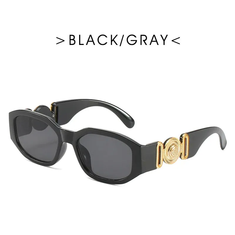 New Fashion Vintage Glasses Small Rectangle Sunglasses UV400