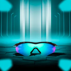 Oakley M2 Frame XL Polished Blk Prizm Sapphire Sunglass