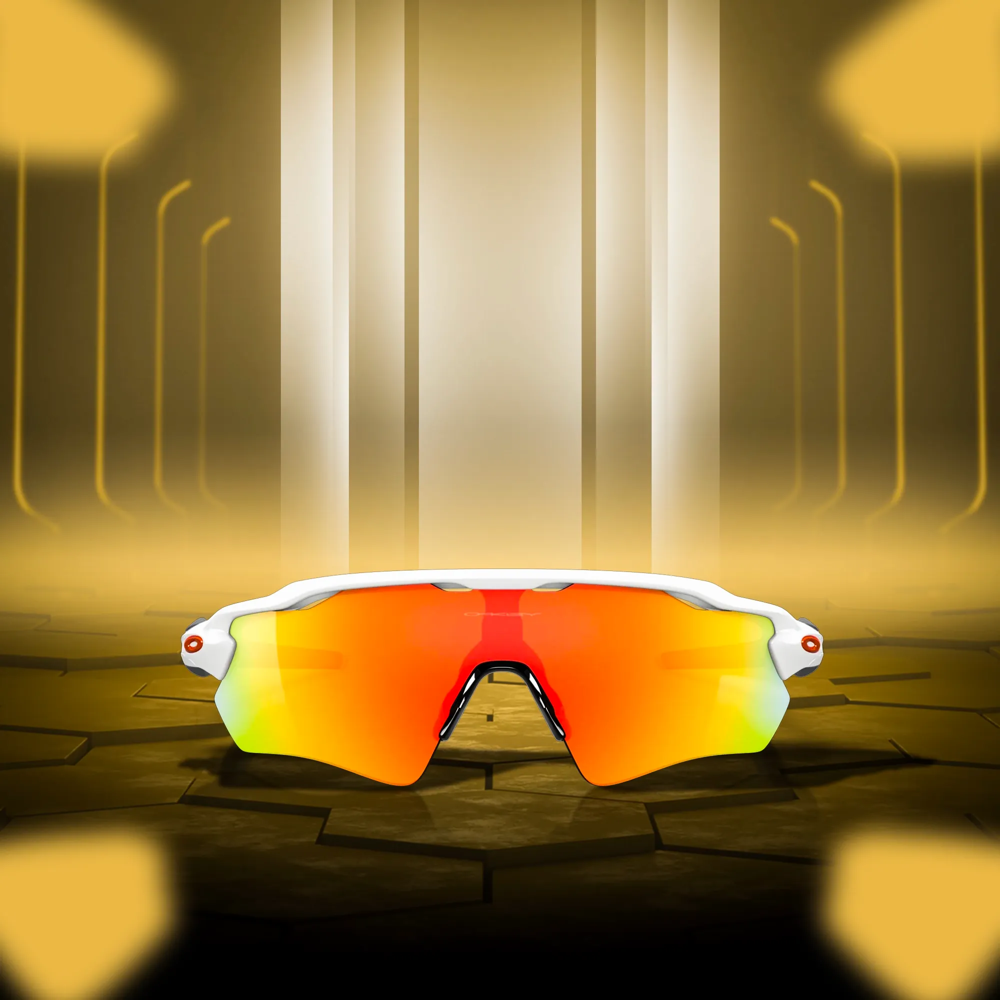 Oakley Radar EV Path Polished White fire iridium Sunglass