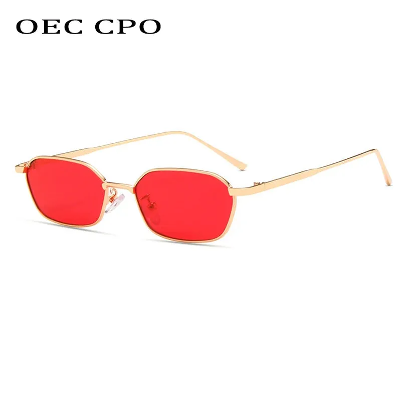 OEC CPO Small Square Sunglasses for Men and Women UV400 Retro Style
