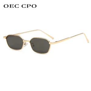 OEC CPO Small Square Sunglasses for Men and Women UV400 Retro Style