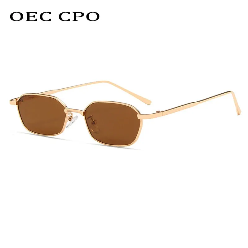 OEC CPO Small Square Sunglasses for Men and Women UV400 Retro Style