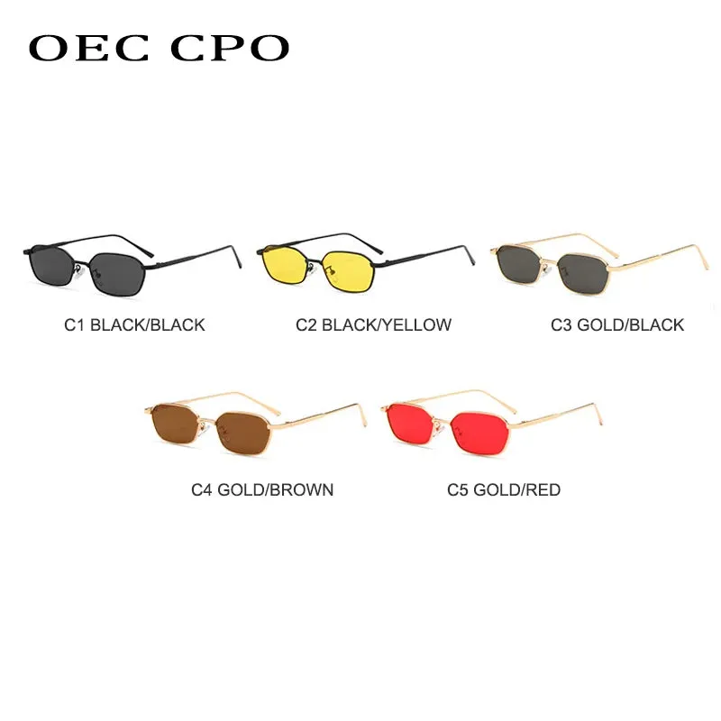 OEC CPO Small Square Sunglasses for Men and Women UV400 Retro Style