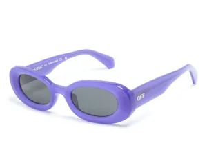 Off-White Amalfi Oval Sunglasses Purple/Grey