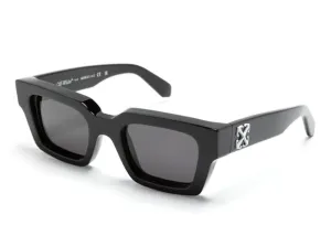 Off-White Virgil Square Frame Sunglasses Black/Grey