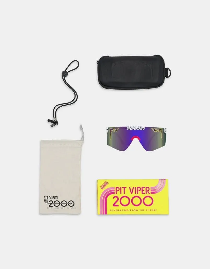 Pit Viper Son of Beach 2000 Z87  Sunglasses - Purple Mirror