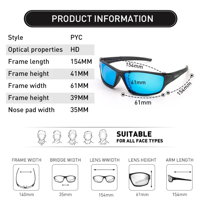 Polarized Cycling Glasses Men Outdoor Sports Riding Fishing Sunglasses Women Mountain road Eyewear sunbathing Windproof Goggles